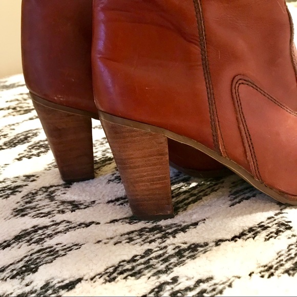 Vintage 70’s Leather Boots, Size 8 - Picture 2 of 7